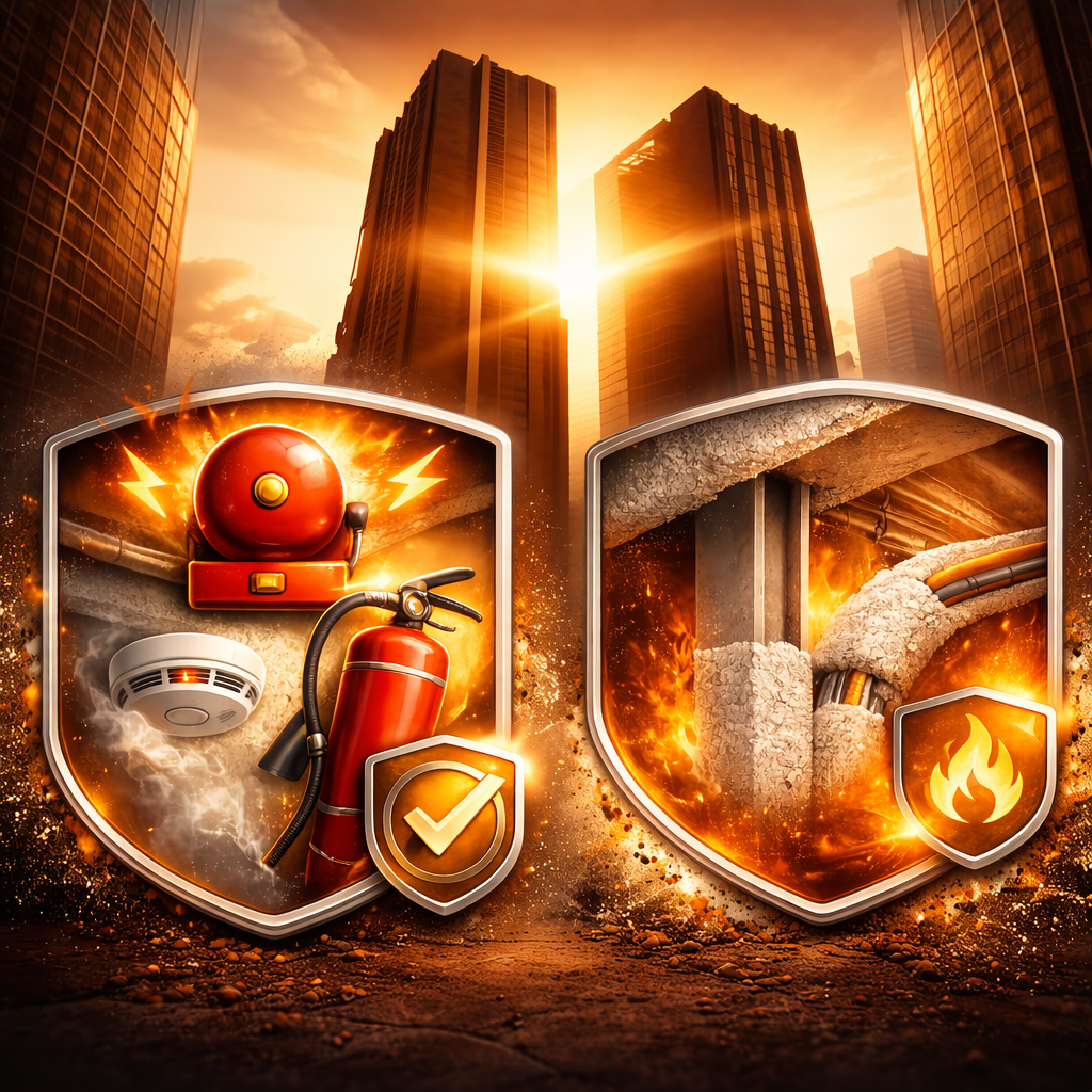 Stabilité au feu des structures métalliques par flocage projeté